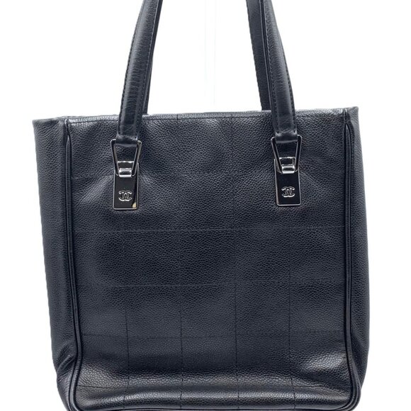 CHANEL Black Caviar Leather Tote Bag - Picture 2 of 7